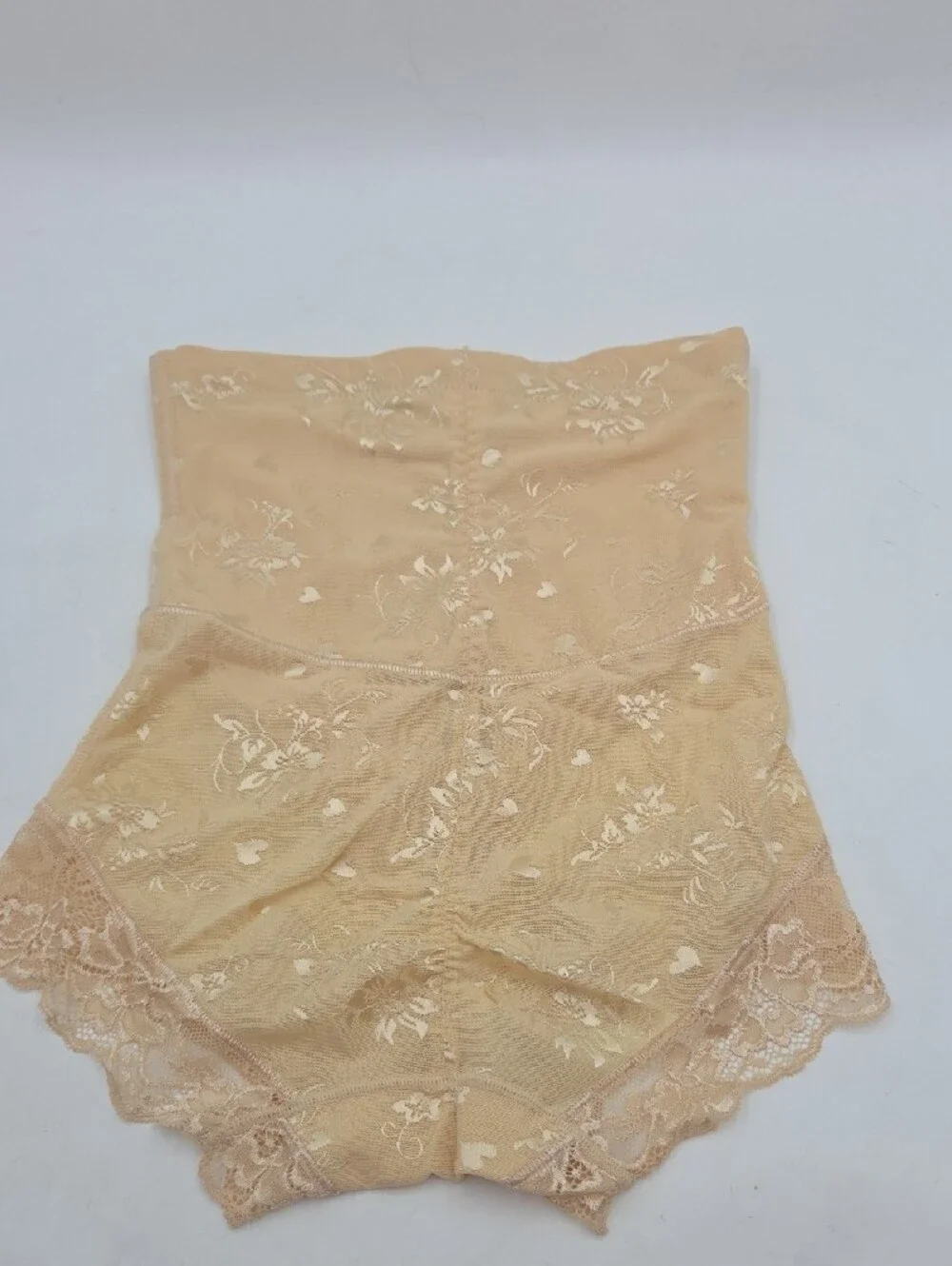 High Waist Shapewear Zip Front Nude Size L